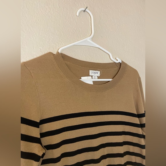 J. Crew Women’s Striped Teddie Crewneck Sweater - Picture 4 of 8